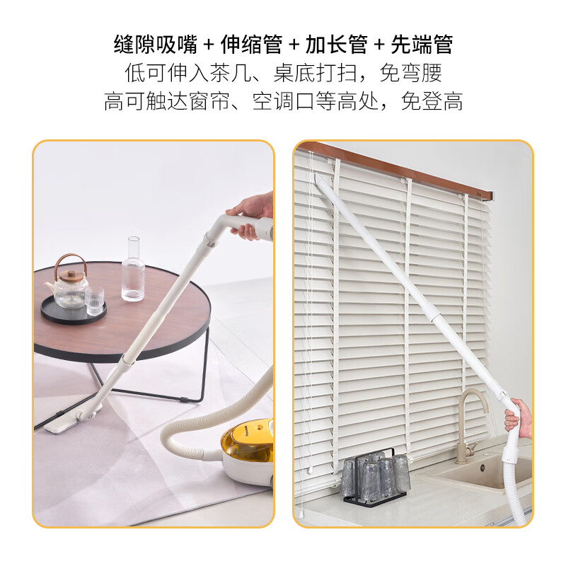 Panasonic vacuum cleaner household small wired horizontal powerful suction handheld high-power multi-function bed carpet MC-C30Y