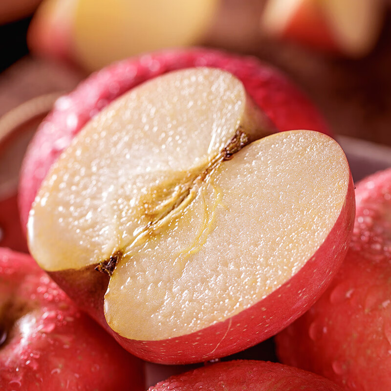 Jingdida Yantai Red Fuji apple net weight 9 catties single fruit 80mm + fresh fruit New Year's Day fruit source direct shipping free shipping