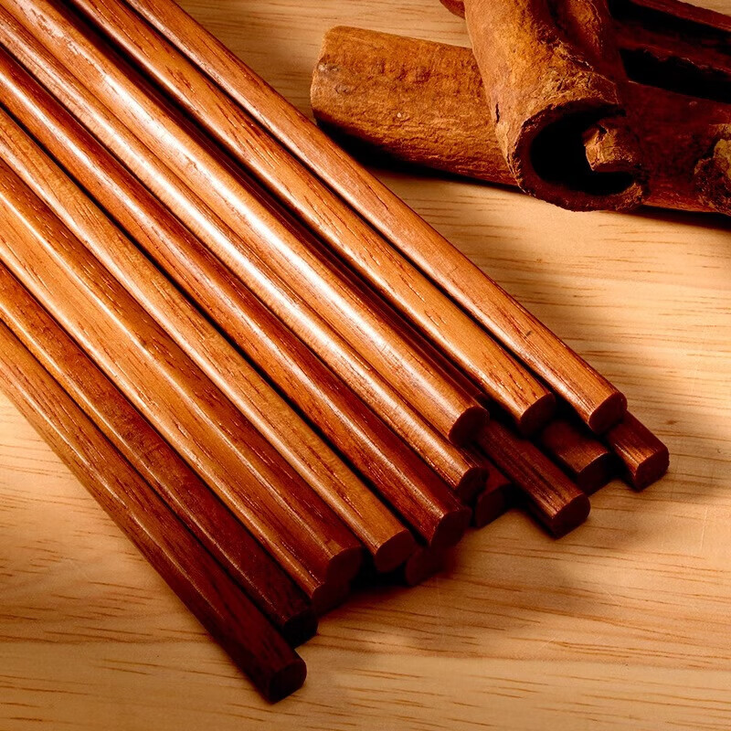 PINYU ironwood chopsticks family household chopsticks hotel solid wood wooden chopsticks non-slip ironwood chopsticks 10 pairs