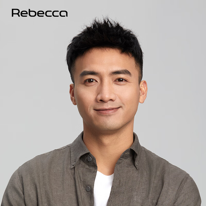 Rebecca wig men's wig piece on top of head to increase hair volume invisible and traceless front thorn men's hair piece replacement piece dark black