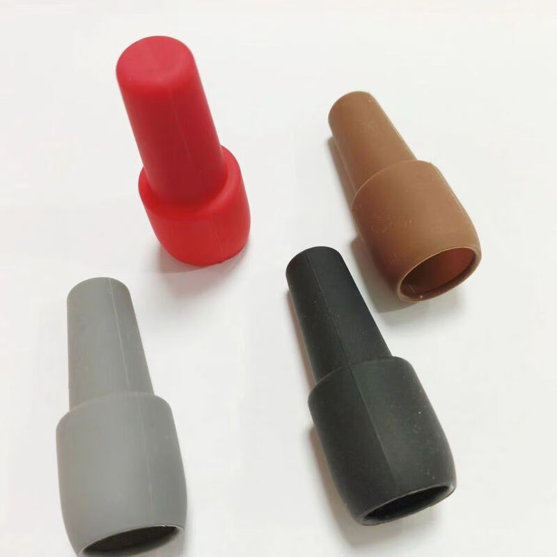 Jijia red wine stopper, leak-proof universal soft silicone double-sealed wine bottle special stopper champagne stopper dust-proof cap sealer double-layer thickened seal to prevent the smell of wine from escaping, high-quality silicone 5 pieces