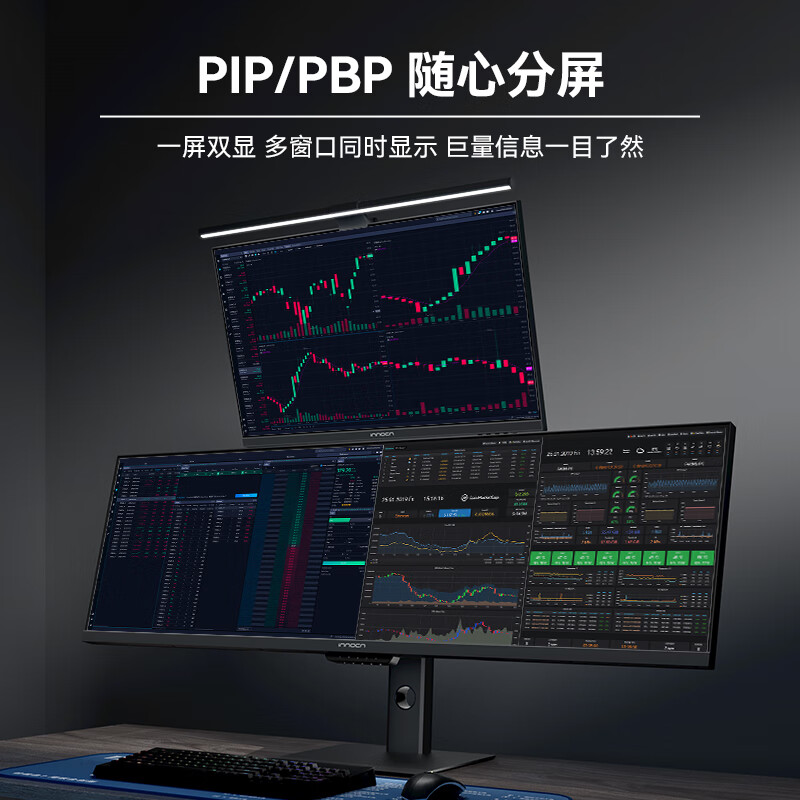 90% new INNOCN 43.8-inch IPS 32 9 Type-C65W 120Hz HDR400 1.07 billion colors wide color gamut lift bracket design professional gaming monitor 44C1G