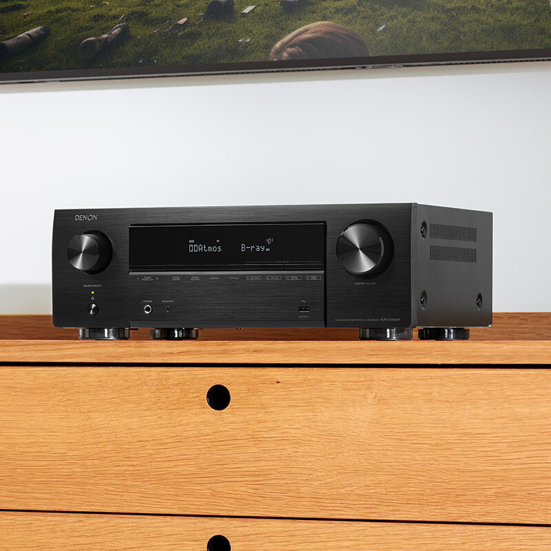Denon (DENON) AVR-X1800H National Subsidy 7.2 Channel Home Theater Amplifier 8K HD Amplifier Receiver Dolby Atmos Voice Control to Enjoy Music AVR-X1800H (New Product)