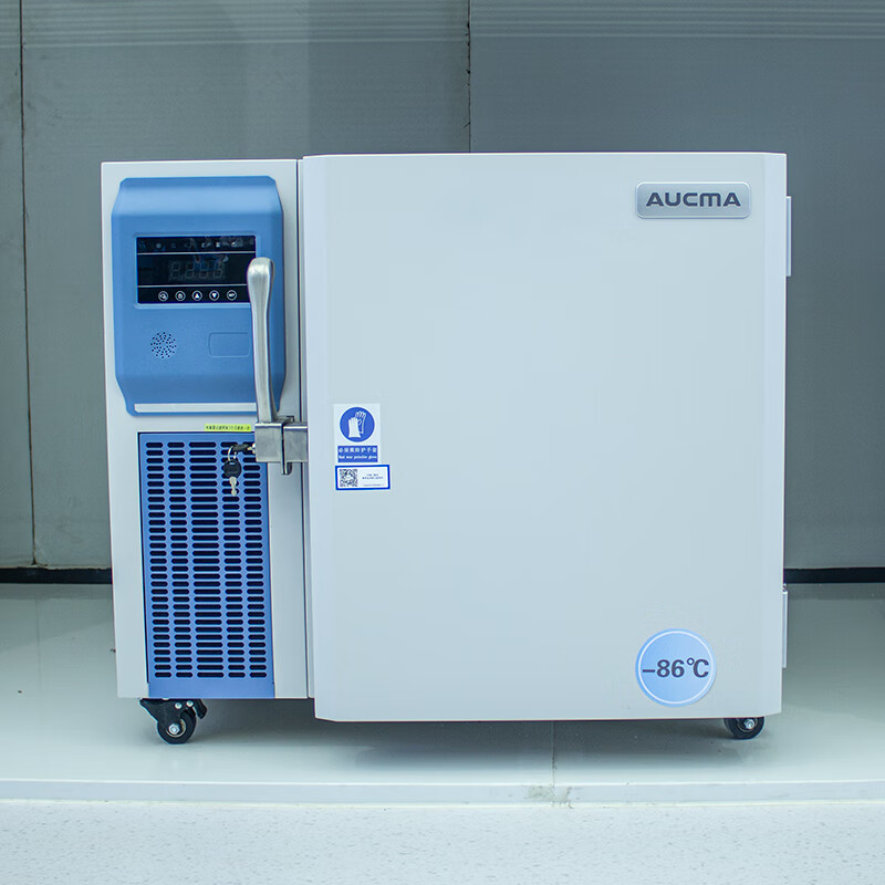 Aucma Medical Ultra-low Temperature Refrigerator-86 Scientific Research Laboratory Vertical Freezer-80 Degree Cryogenic Quick Freezing Commercial Industrial-40 Degree Vaccine Plasma Medical Low Temperature Storage Box 66 Liters -40~-86 Adjustable DW-86L66