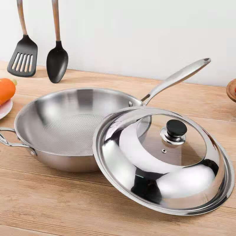 Kitchen and bathroom stainless steel electric hot pot matching pot lid electric wok hot pot household pot lid universal pot lid durable pot lid 24cm explosion-proof glass see-through elegant model inner diameter 24cm increased height and thickness