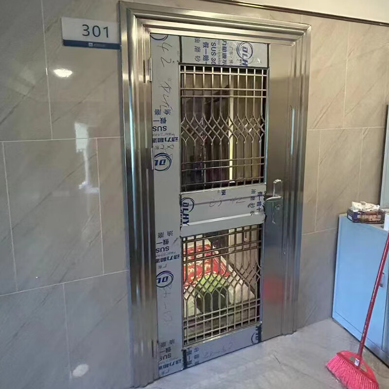 JRB Jiaruibao 304 stainless steel door single door outdoor luxury anti-theft home rural entrance balcony glass entrance door single door style 1