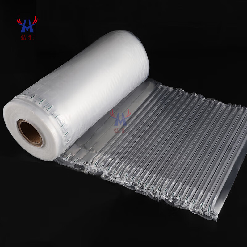 Inflatable foam packaging for air column bag packaging, anti-fall and shock-proof packaging bag, express shock-absorbing bubble film, air bag bag, foam anti-fall packaging, air column roll, transparent, large roll length 300 meters, regular thickness 35CM high