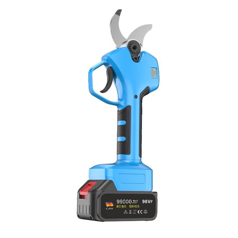 Wuyangbenzong electric scissors for fruit trees rechargeable pruning branches lithium battery gardening scissors pruning tree scissors pruning artifact 6.0 3 batteries + blade telescopic pole