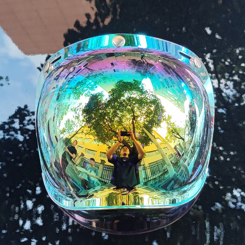 Orz motorcycle retro helmet bubble mirror goggles half-cover helmet half helmet windproof universal transparent lens sunglasses transparent single bracket