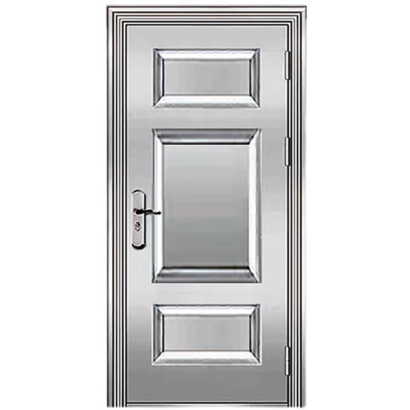 Qilicai 304 thickened stainless steel single door extra thick security door country back door villa stainless steel door white steel door (pure 304 thickened) inner bag inner left 860x1960mm