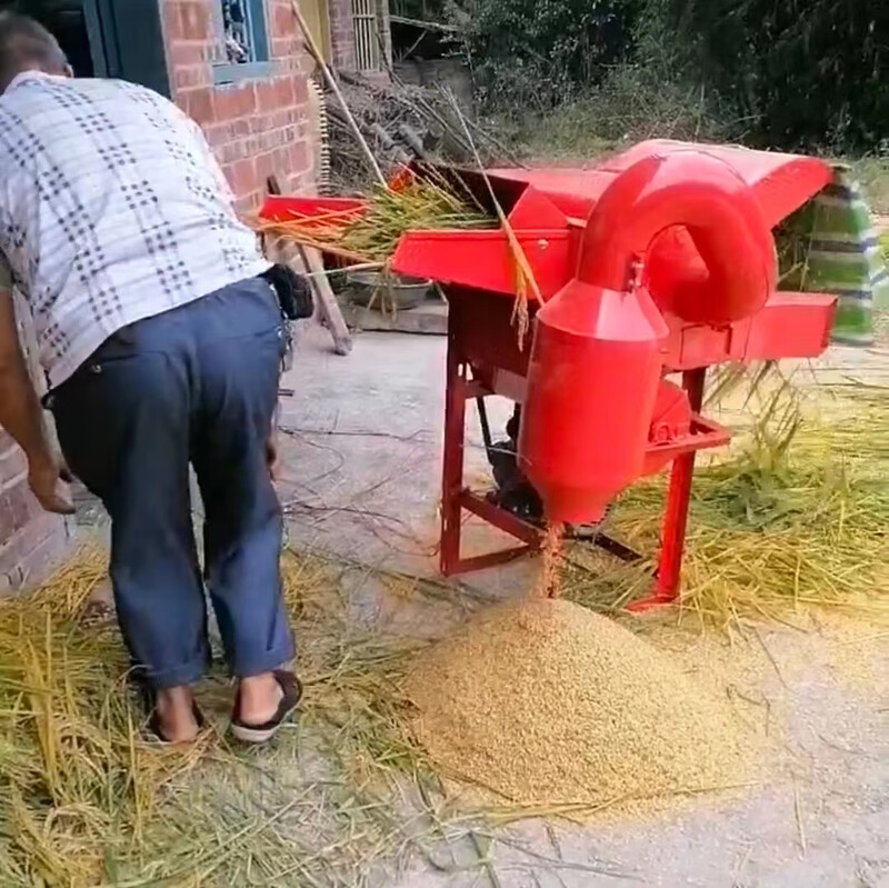Kezitu's new rapeseed threshing machine, household wheat threshing machine, soybean, sorghum and rice multi-functional rice threshing machine, threshing machine, red rapeseed threshing machine + hand-pulled gasoline engine + car