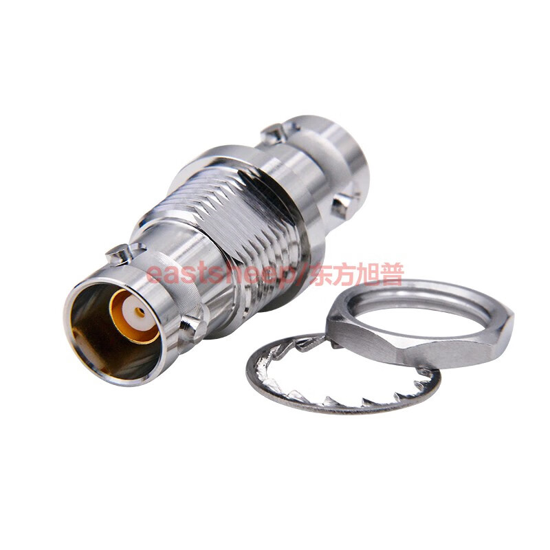Dongfang Xupu RF connector TRB-KYK tri-coaxial BNC female to female with nut fixation BJ77 TRB-KYK