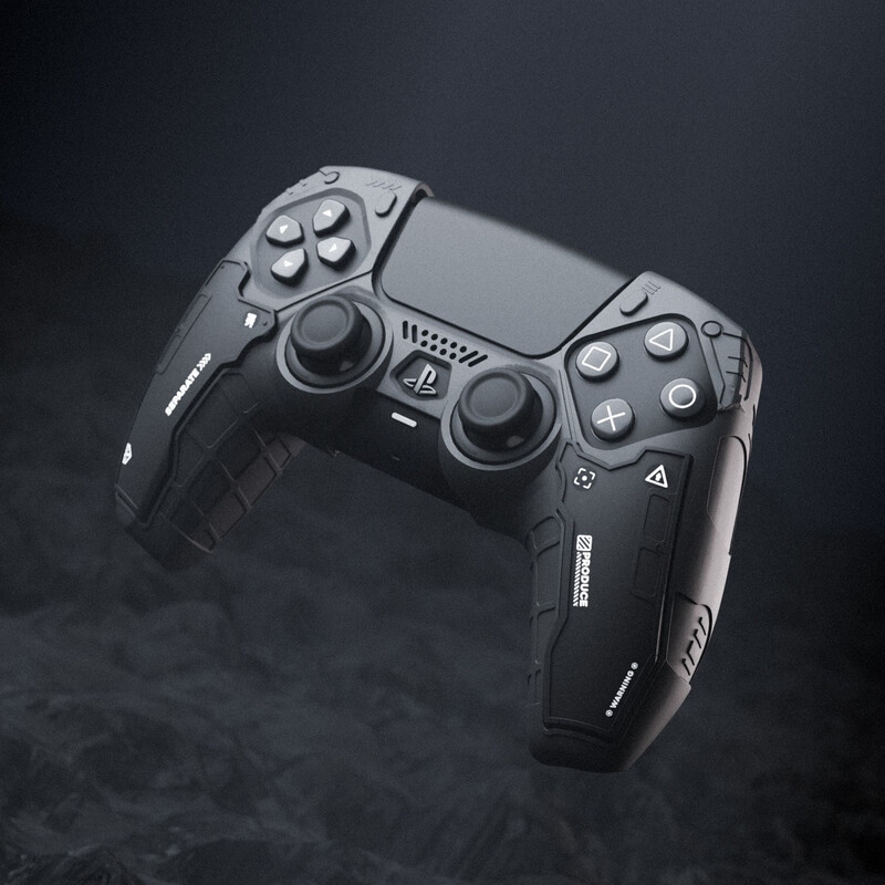 Jixiang PS5 controller protective cover Tactical Vanguard controller cover silicone shell with rocker cap anti-slip sweat-absorbent protective handle Monster Hunter Wilderness game controller cover protective cover