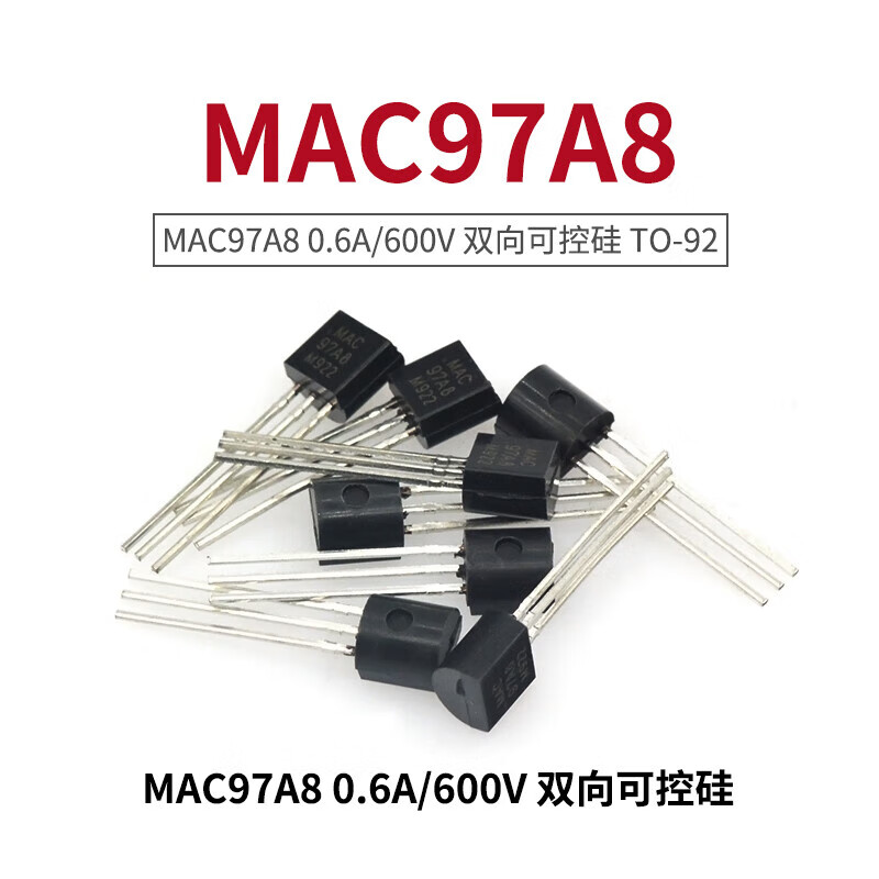 TaoTimeClub MAC97A8 0.6A/600V triac TO-92 10 pieces
