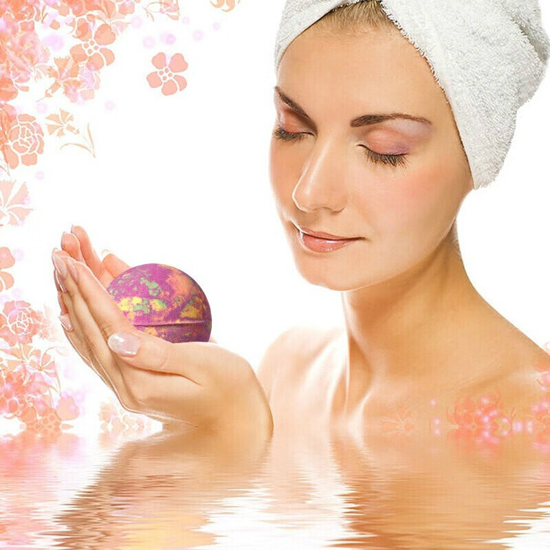 LUSH's preferred explosive bath salt balls 64g bath salt bubble bombs 12 colors bath bombs bubble balls 24 fixed 12 flavors 2 each 64g/each