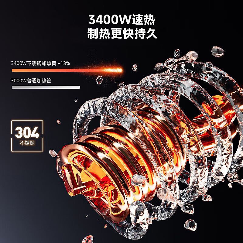 AUX electric hot water faucet instant hot water faucet heater kitchen treasure balcony household water heater ADL-3AGT2X digital display white