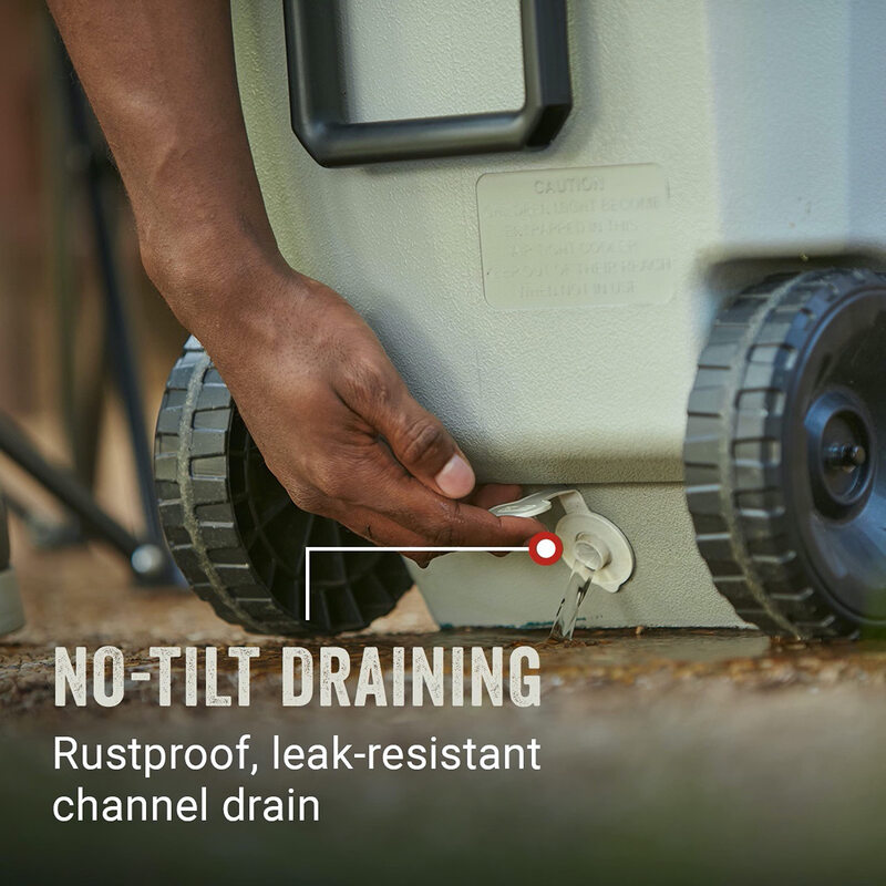 Coleman Coleman Large Capacity Insulated Refrigerator Outdoor Camping Picnic Car Portable Roller Refrigerator Storage 95L