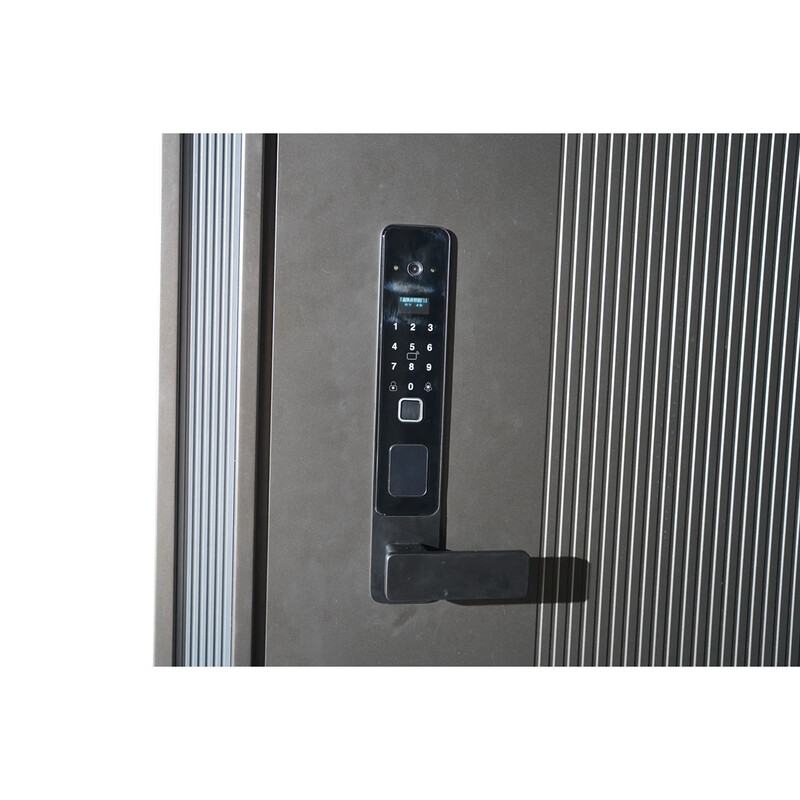 Xinkaiman T-shaped aluminum edging one door to top Kaiyao mother-in-law 1160*2050 anti-theft door safety door bulletproof door