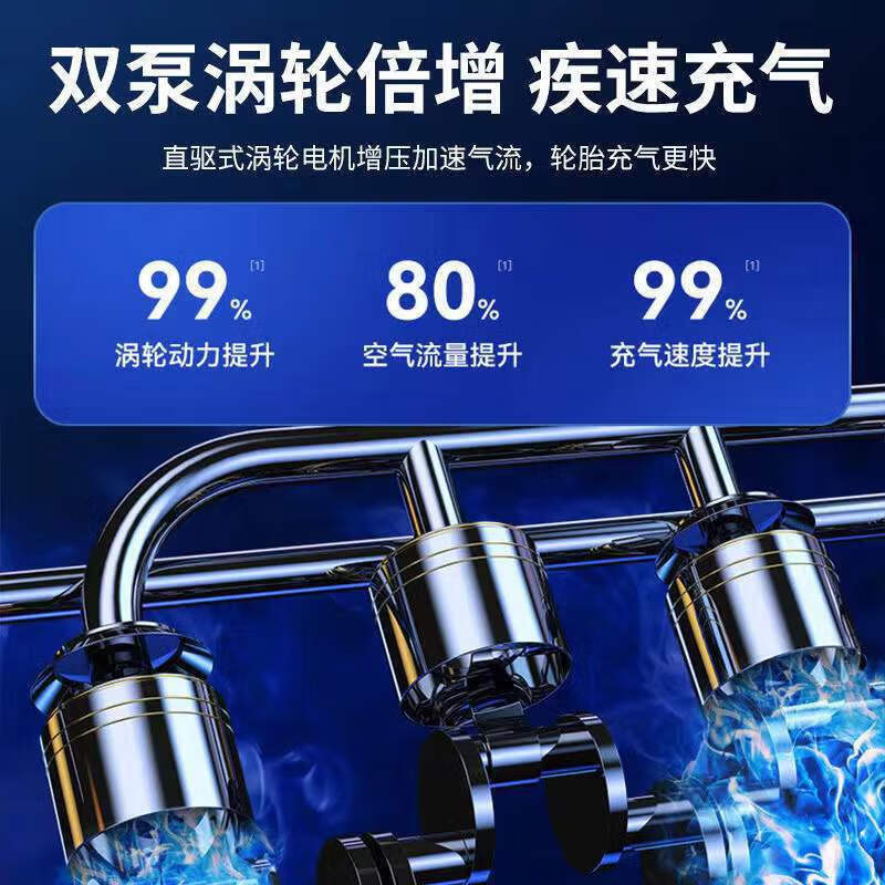 Xinlijie Car Air Pump Car Tire Electric Accurate Fast Universal Portable Wireless Air Pump Car Air Pump Car Air Pump Black