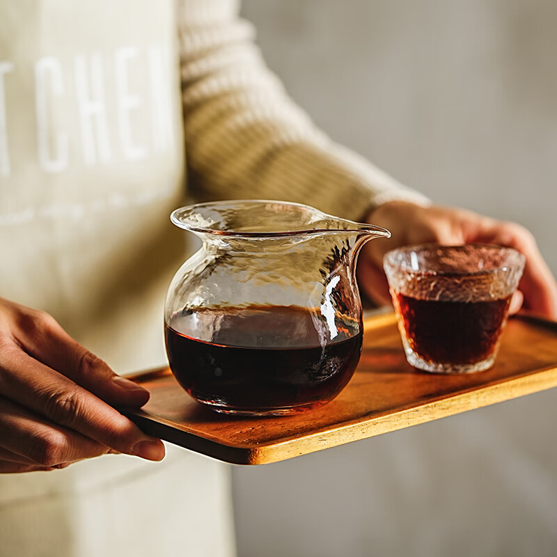 Chomu coffee sharing pot high borosilicate glass hanging ear hand-brewed coffee pot set American coffee utensils heat-resistant fair cup sharing pot 250ml