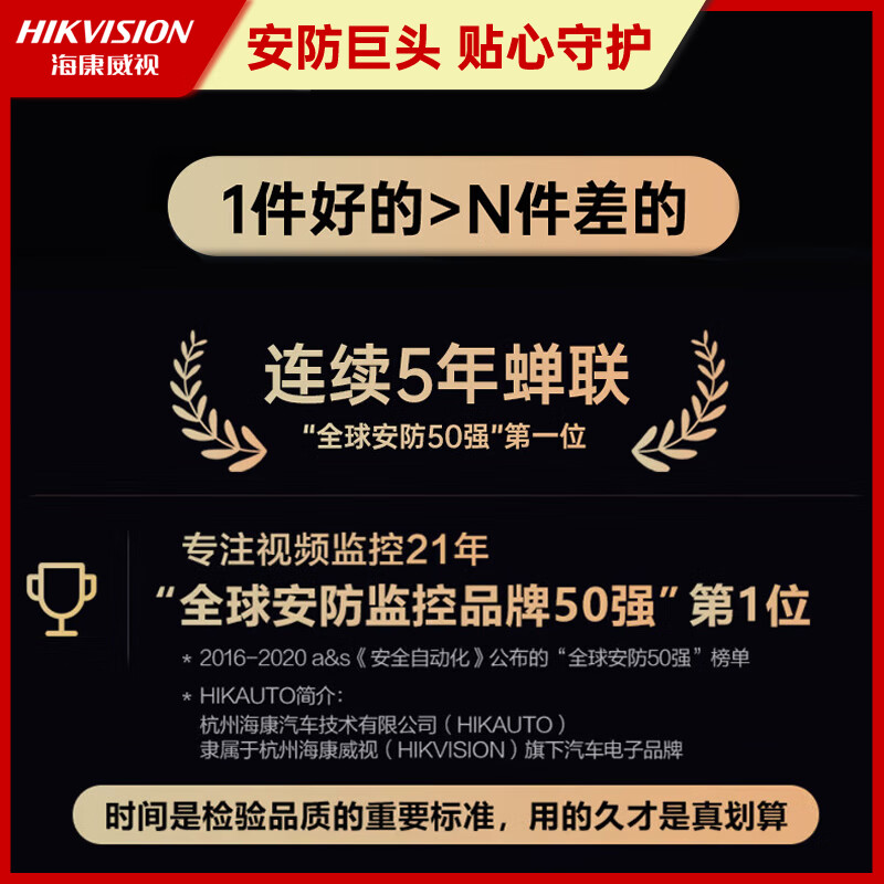 Hikvision Toyota driving recorder 4K ultra-clear front and rear dual recording Camry Asia Longwei Salu put Senna special car