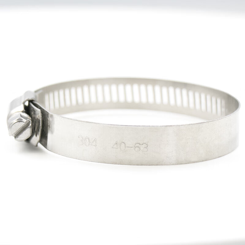 Jinguluo 304 stainless steel American clamp, hose clamp, water pipe clamp, gas pipe buckle fixed pipe clamp 14-27 (10 pieces)