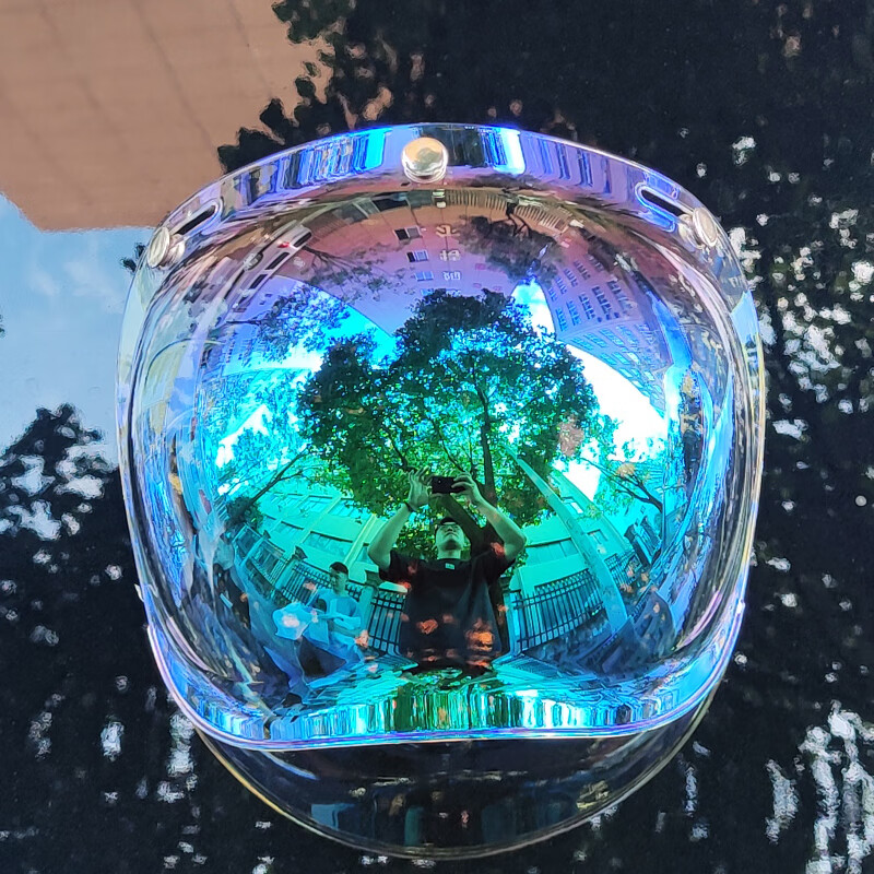 Orz motorcycle retro helmet bubble mirror goggles half-cover helmet half helmet windproof universal transparent lens sunglasses transparent single bracket