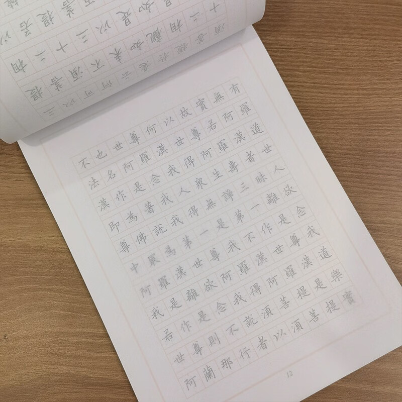 <Diamond Sutra, Heart Sutra> fountain pen regular script copybook