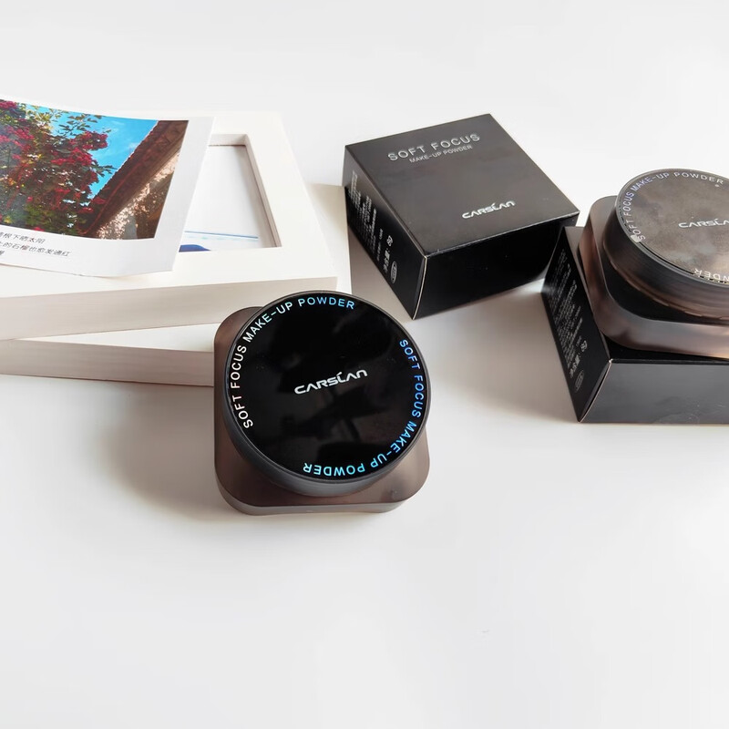 Karanzi Black Magnetic Loose Powder 8g Honey Powder Oil Control Long-lasting Makeup Setting Powder Waterproof Non-Removing Makeup Dry Oily Skin Matte Regular Version 01 Transparent Color 8g Dry Skin/Mixed Dry Skin