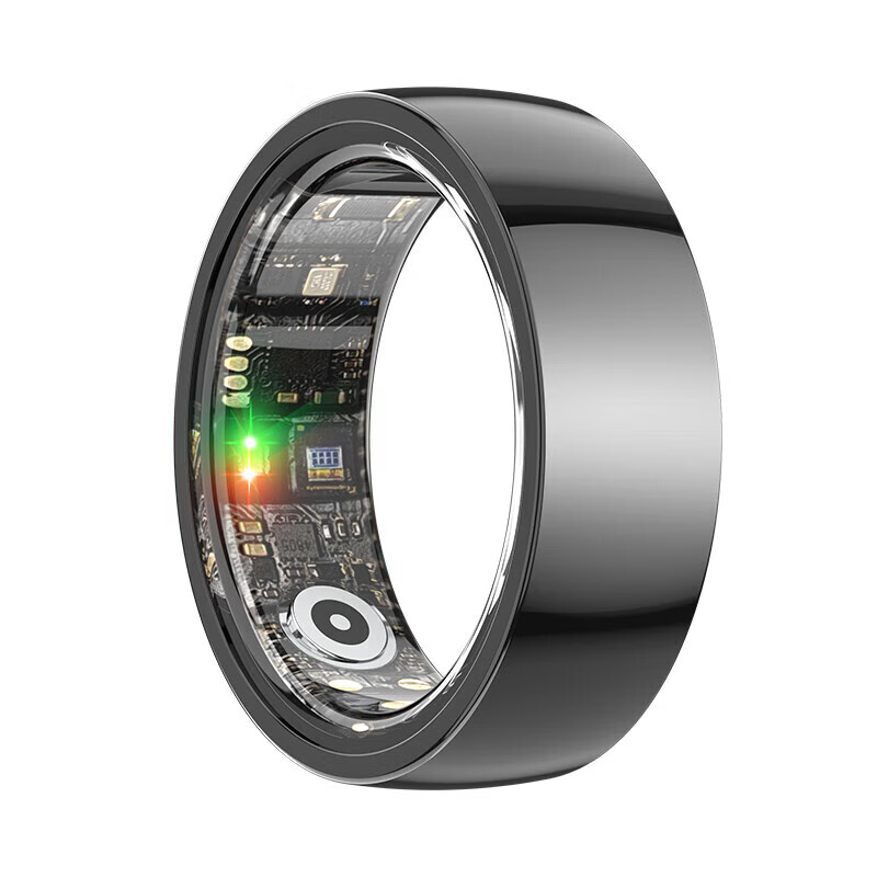 Smart ring black technology monitors heart rate, blood pressure, blood oxygen, sleep, health and exercise, multi-functional photo-taking smart ring, ceramic white #11, inner diameter 20.6mm, with charging compartment