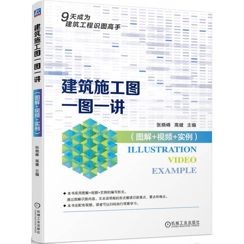 Architectural construction drawings, one picture and one explanation, illustrations + videos + examples