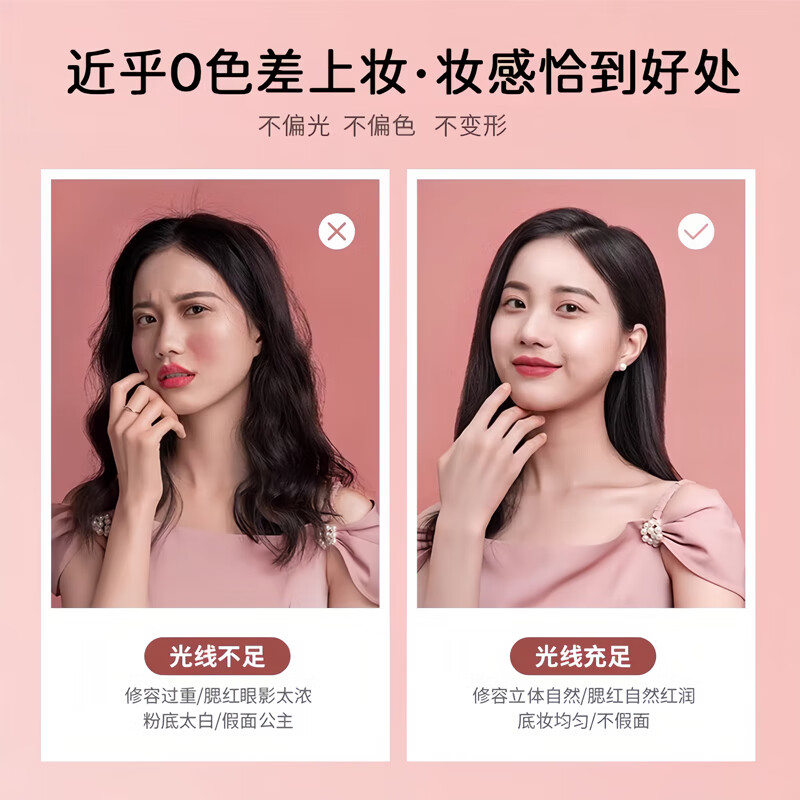 EASEHOLD Yi Jing Cosmetic Mirror Desktop Desktop Fill-Light Smart Shell Mirror Gift for Girls Gift Box Set of Two Star Gift Box + Cat Claw Comb Gift