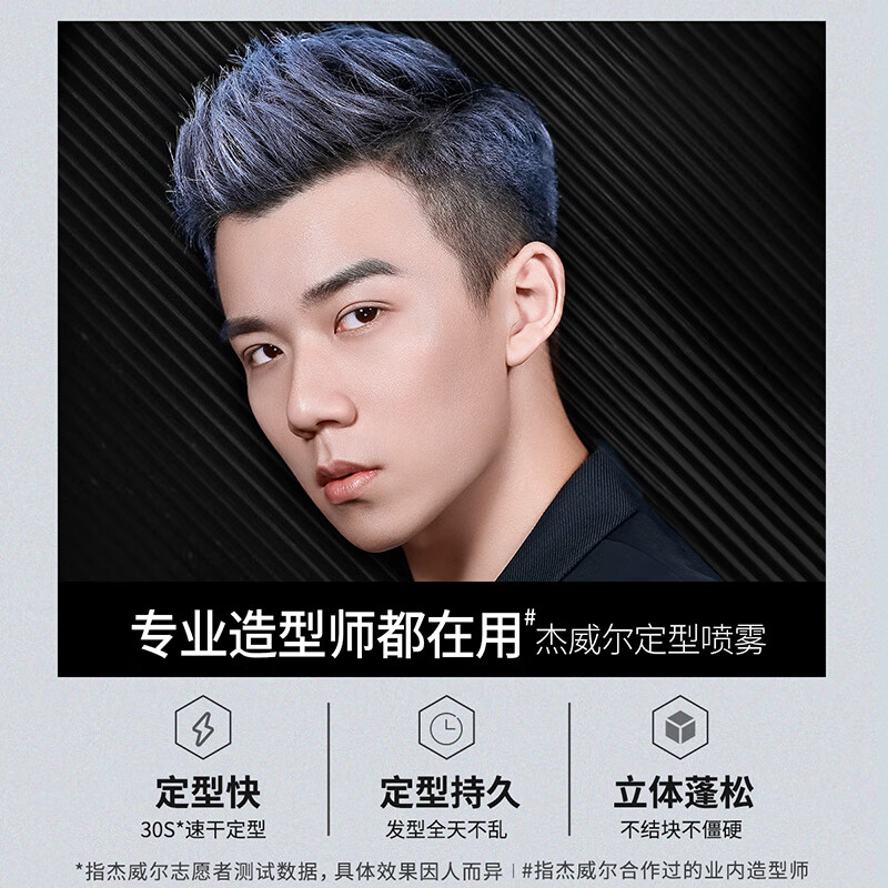 Jewel Men's Matte Hair Mud Hair Wax Plus Hairspray Styling Spray Hair Long-lasting Fragrance Natural Fluffy Styling Hair Cream Portable Travel Set Hairspray 80ml + Hair Mud 20g