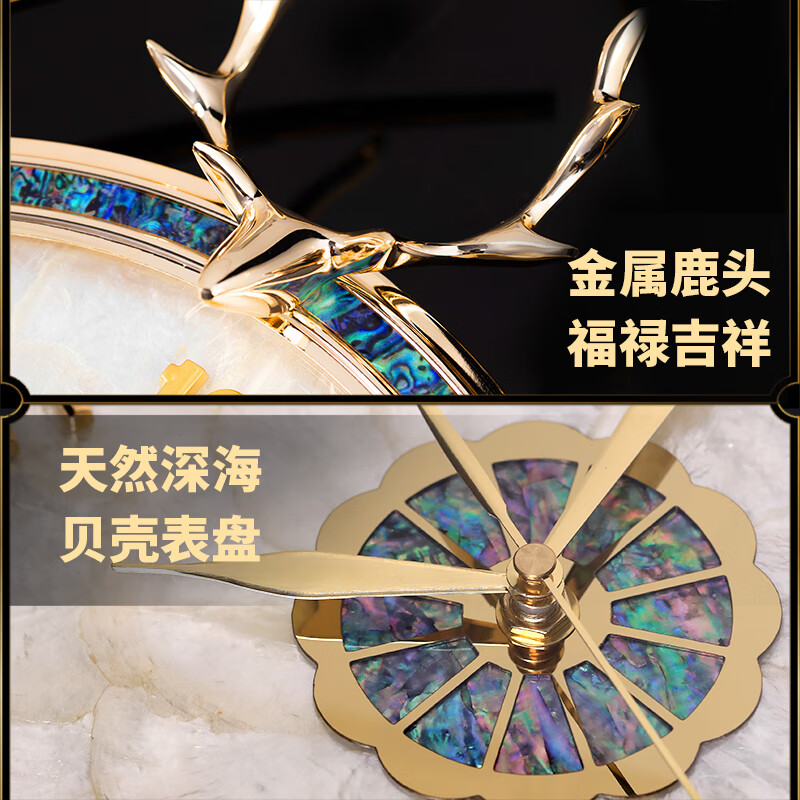 Zunair 2026 new living room creative wall clock home modern simple high-end atmospheric clock wall hanging light luxury high-end sense of blessing and wealth