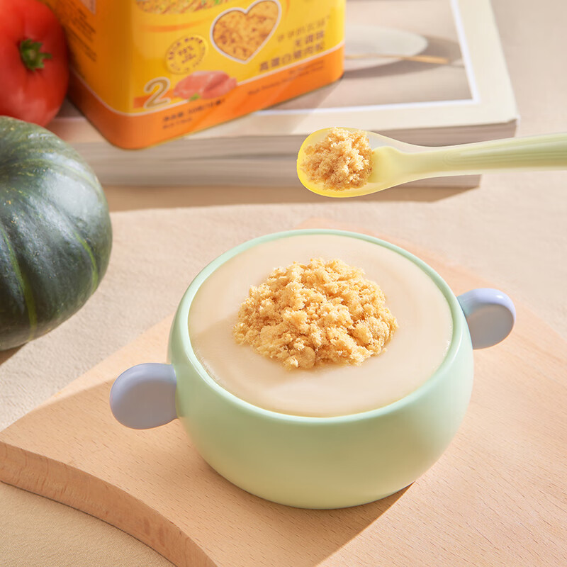 Grandpa's Farm High-Protein Pork Floss 50g Children's Bibimbap Seasoning Snack Food Supplement Real Pork Floss Free Baby Food Recipe