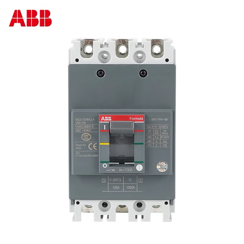 ABB plastic case circuit breaker air switch Formula ATM series plastic case circuit breaker for power distribution 40A 3P
