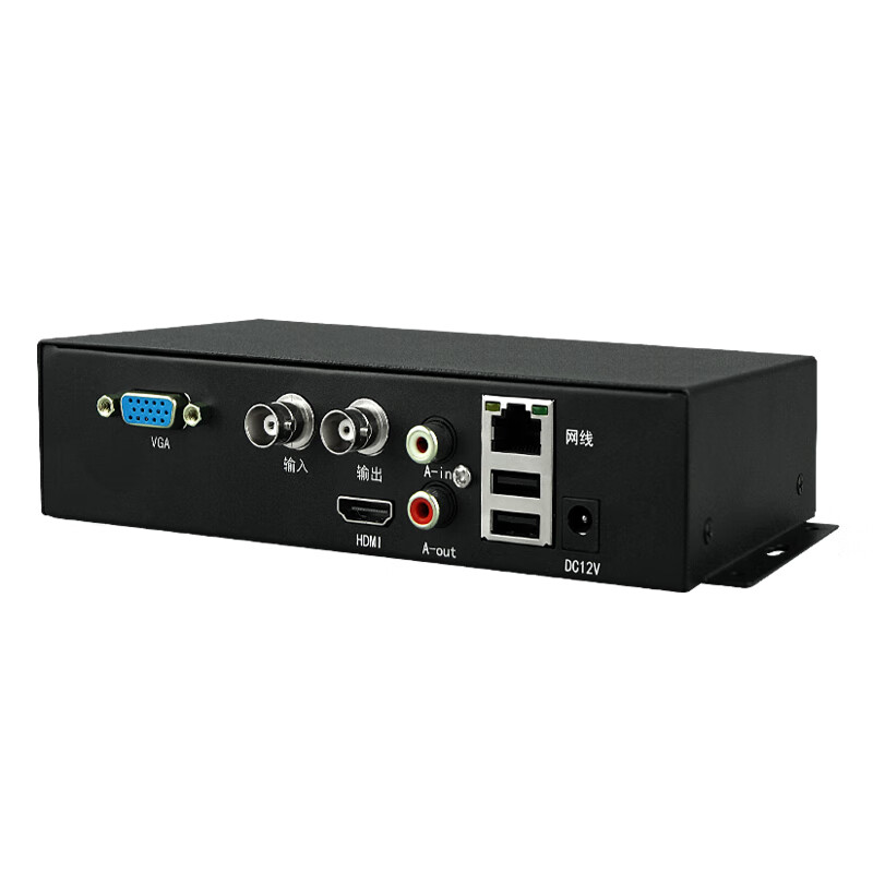 1-channel surveillance signal network camera to analog camera converter video format decoder server