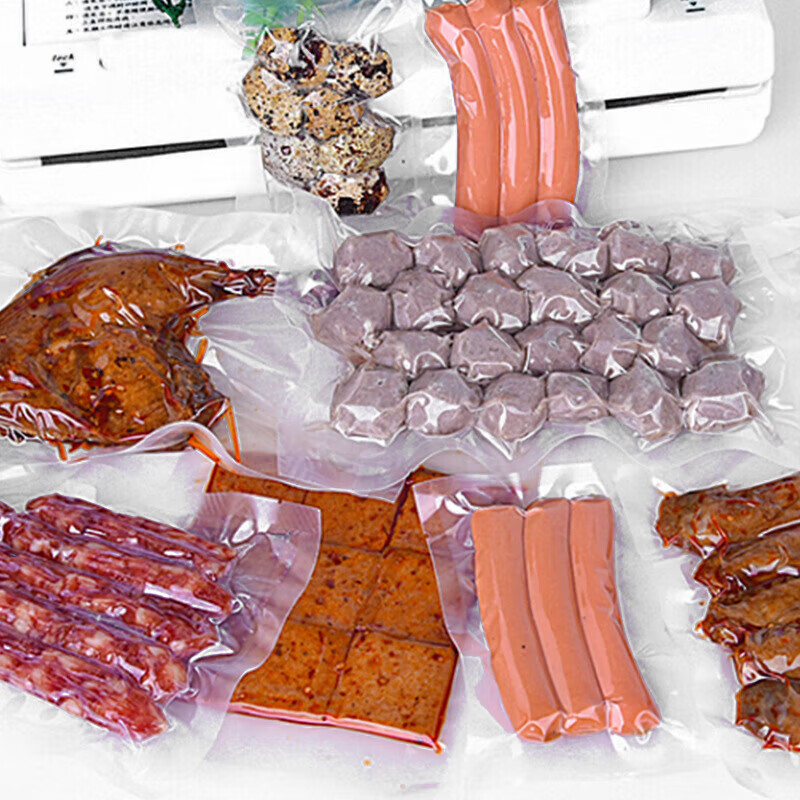 Jingdie 100 pieces mesh pattern vacuum bag vacuum food packaging bag vacuum plastic bag sealing compression bag 20cm*30cm 100 pieces recommended by the store manager