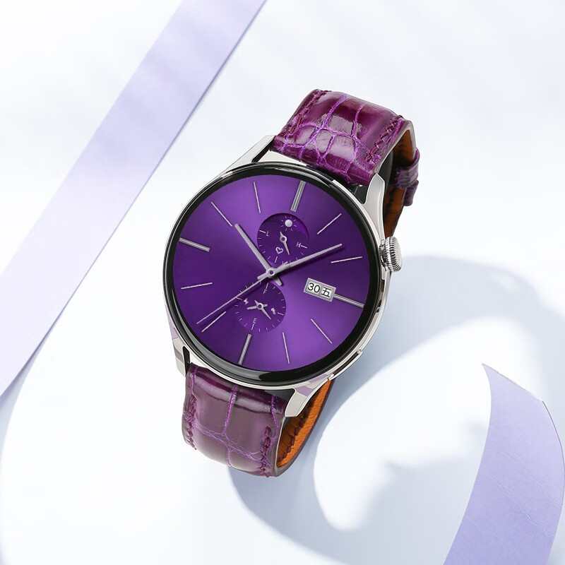 Huawei (HUAWEI) Goddess Customized Huawei Original Watch Women's Sports Smart Watch WeChat Phone Blood Oxygen Monitoring Girl Chinese Valentine's Day Birthday Gift for Girlfriend or Wife WATCH3 Siamese Crocodile Customized - Frost White Crocodile Leather Model