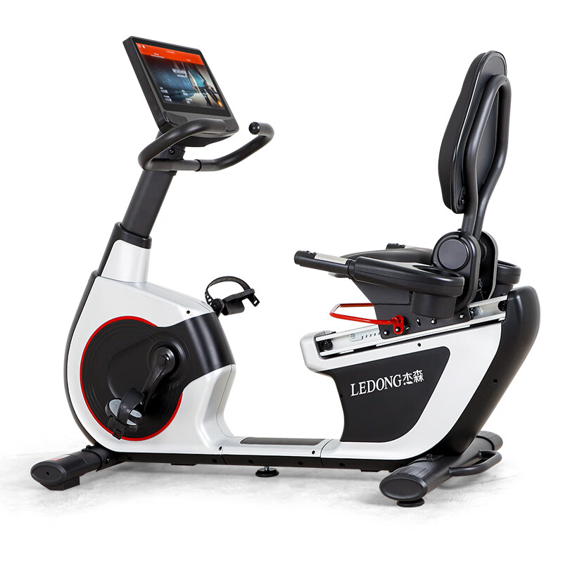 Jason (LEDONG) horizontal exercise bike home commercial spinning bike indoor fitness bike high-end fitness equipment R5.0pro smart touch color screen 32-speed electromagnetic control can be connected to wifi