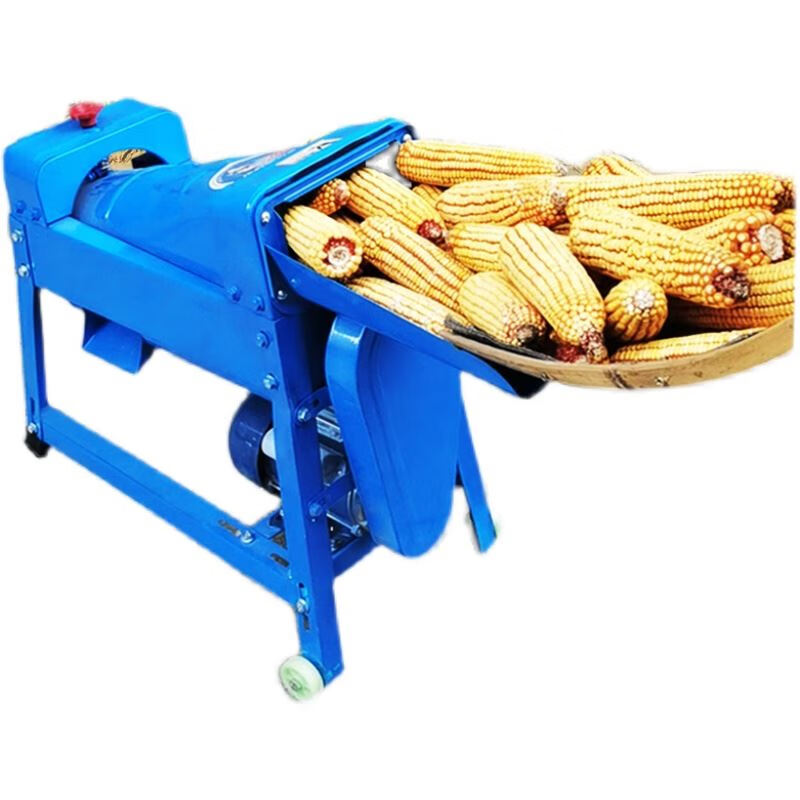 Kezhitu corn machine thresher household small thickened threshed rice fully automatic peeling and separating corn kernel artifact with gear plus automatic integrated thickened model + copper core motor