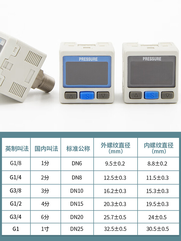 SMC type digital display ZSE digital ISE30A air pressure gauge 01 pressure gauge N switch L vacuum gauge DPSN1 negative pressure 020 ISE30A-01-N-L/positive pressure single channel NPN
