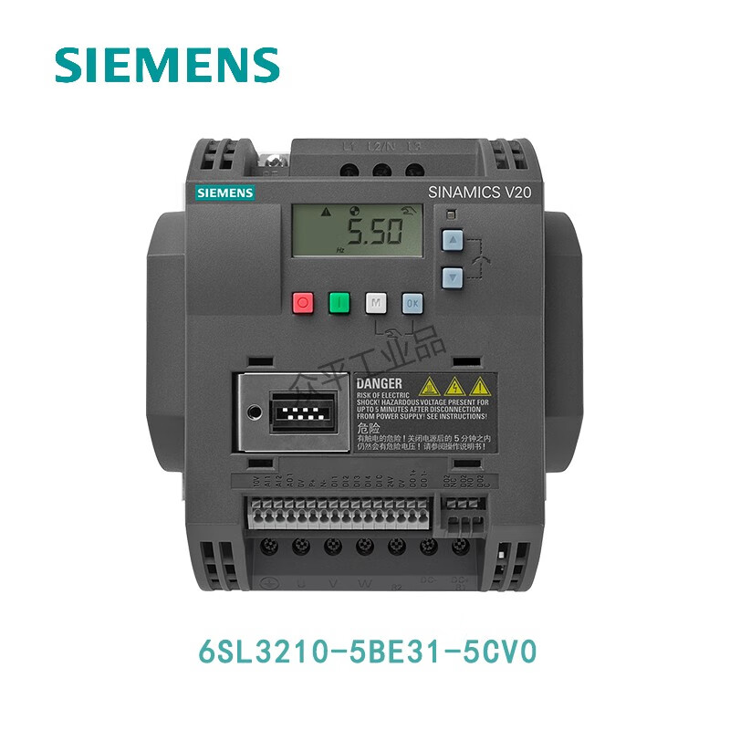 Siemens inverter V20 series 6SL3210-5BE 0.37KW to 30KW 1.3A to 60A 6SL3210-5BE31-5CV0丨15kW