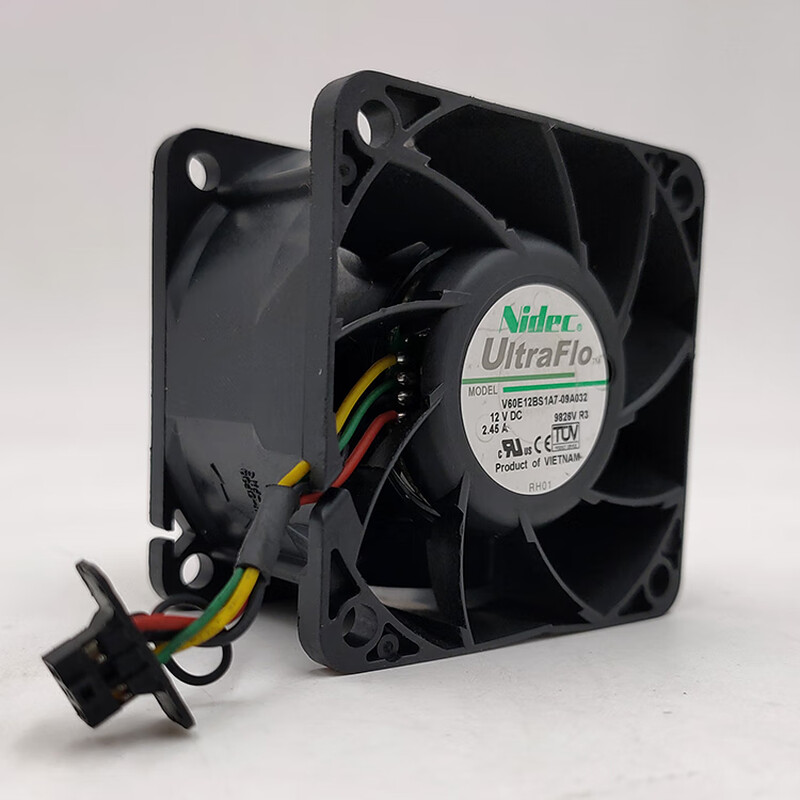 Ba Gang Nidec 12V2.45A6038 V60E12BS1A7-09A032 6 cm PWM speed adjustable server fan 4-pin motherboard 6p server interface