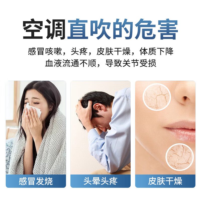 Little Queen central air conditioner windshield ceiling machine anti-direct blow air conditioner block cold wind shield ceiling flower machine office general ceiling ceiling machine baffle 55cm *1 pack