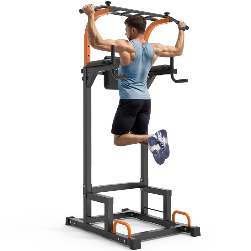 Lake unisex horizontal bar home indoor height-adjustable pull-up device single parallel bar floor-standing fitness equipment black 110*97*165-230CM