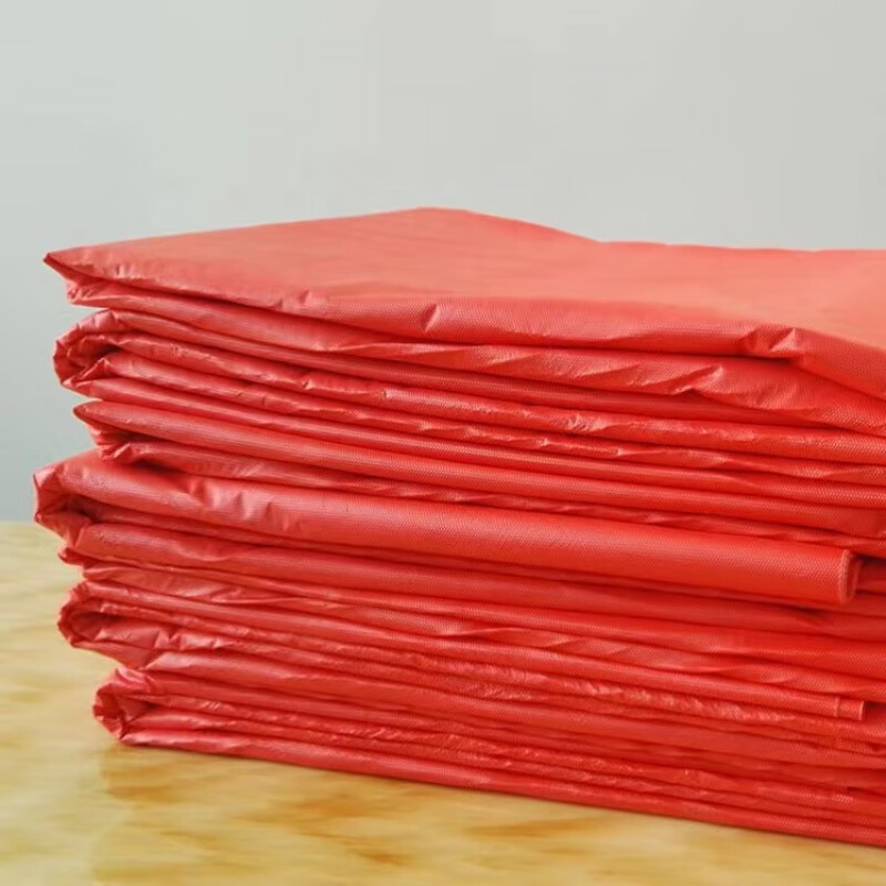 Monkey Dafu really thick hotel restaurant disposable tablecloth large wedding thickened conference tablecloth red wedding tablecloth really thick 2.2*2.2 meters 10 sheets