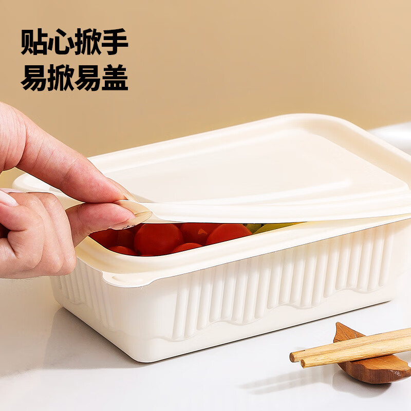 MAXCOOK Disposable Lunch Box Biodegradable Corn Starch Recipe 750ml*20 Sets Fast Food Packing Box Microwaveable MCPJ9959