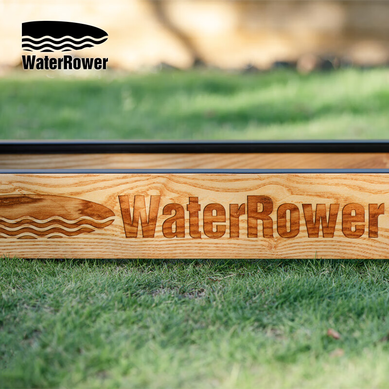 WaterRower imported from the United States, household commercial water resistance rowing machine, solid wood aerobic fitness equipment, ash wood, natural track with engraved LOGO, Jingzhi model