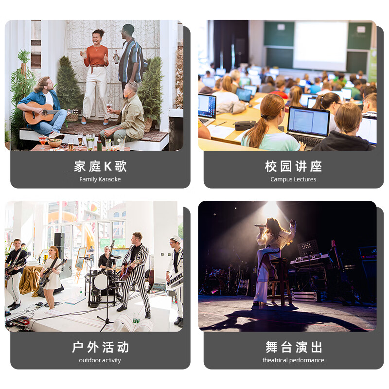 Depusheng professional stage high-power speaker L125 dual 15-inch wedding performance conference campus broadcast audio outdoor HiFi set high-power speaker double bass 15-inch standard performance set